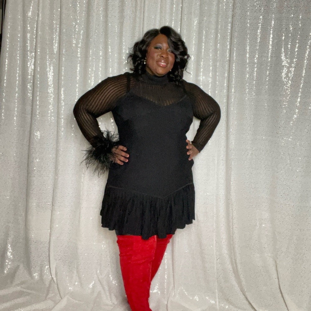 Chic Black Sweater Dress